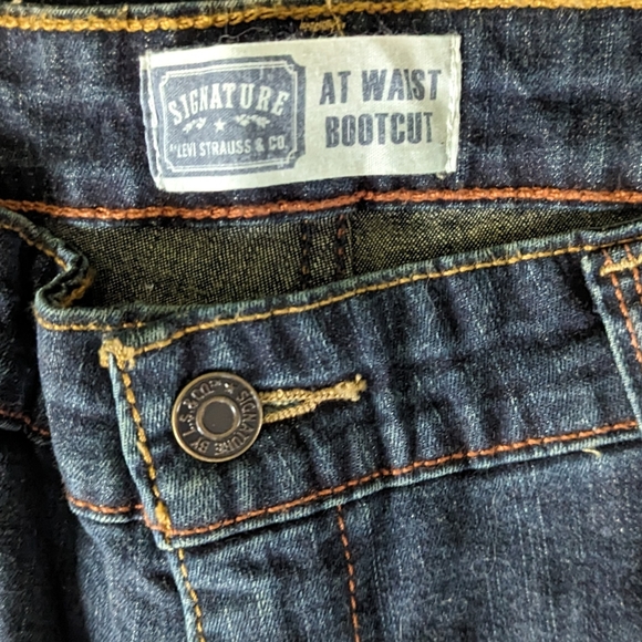 Levi' Strauss & Co Signature Dark Blue 5 Pocket Jeans - Picture 3 of 8